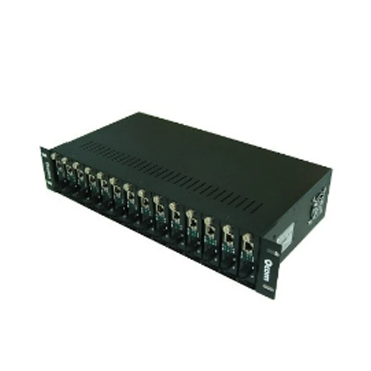 Sasis rak transceiver serat optik 14 slot