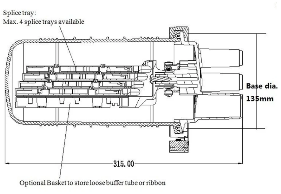 Fiber Optic Cable Closure Fiber Optic Cable Closure